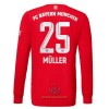 Maglia da Calcio a Maniche Lunghe FC Bayern Monaco Muller 25 Casa 2022-23 per Uomo